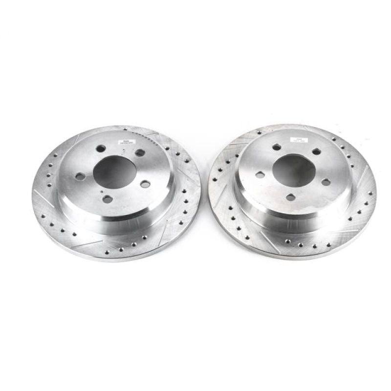 PowerStop Power Stop 95-01 Ford Explorer Rear Evolution Drilled & Slotted Rotors - Pair - Brakes Pads