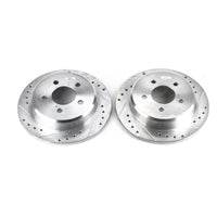 PowerStop Power Stop 95-01 Ford Explorer Rear Evolution Drilled & Slotted Rotors - Pair - Brakes Pads