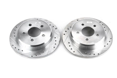 PowerStop Power Stop 95-01 Ford Explorer Rear Evolution Drilled & Slotted Rotors - Pair - Brakes Pads