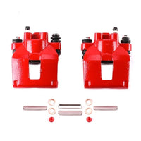 PowerStop Power Stop 95-01 Ford Explorer Rear Red Calipers w/o Brackets - Pair - Brakes Rotors & Pads
