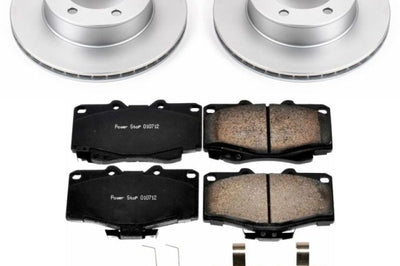 PowerStop Power Stop 95-02 Toyota 4Runner Front Z17 Evolution Geomet Coated Brake Kit - Brakes Rotors & Pads
