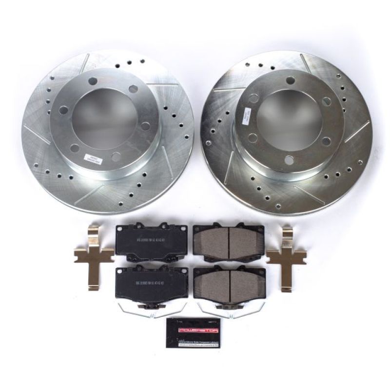 PowerStop Power Stop 95-02 Toyota 4Runner Front Z23 Evolution Sport Brake Kit - Brakes Rotors & Pads