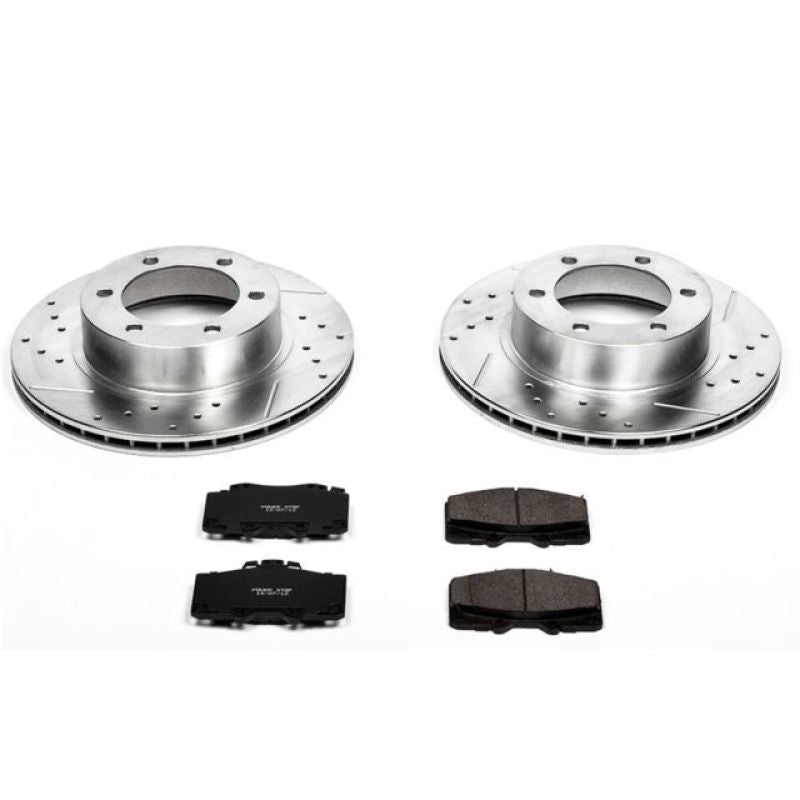 PowerStop Power Stop 95-02 Toyota 4Runner Front Z23 Evolution Sport Brake Kit - Brakes Rotors & Pads