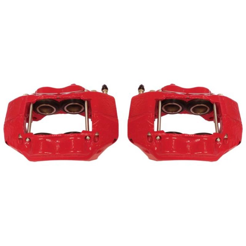 PowerStop Power Stop 95-03 Toyota Tacoma Front Red Calipers w/o Brackets - Pair - Brakes Rotors & Pads