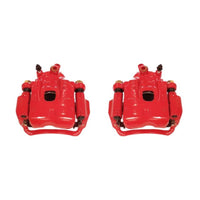 PowerStop Power Stop 95-04 Toyota Tacoma Front Red Calipers w/Brackets - Pair - Brakes Rotors & Pads