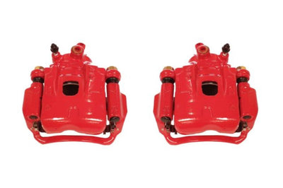 PowerStop Power Stop 95-04 Toyota Tacoma Front Red Calipers w/Brackets - Pair - Brakes Rotors & Pads