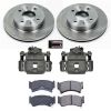 PowerStop Power Stop 95-98 Nissan 200SX Front Autospecialty Brake Kit w/Calipers - Brakes Rotors & Pads