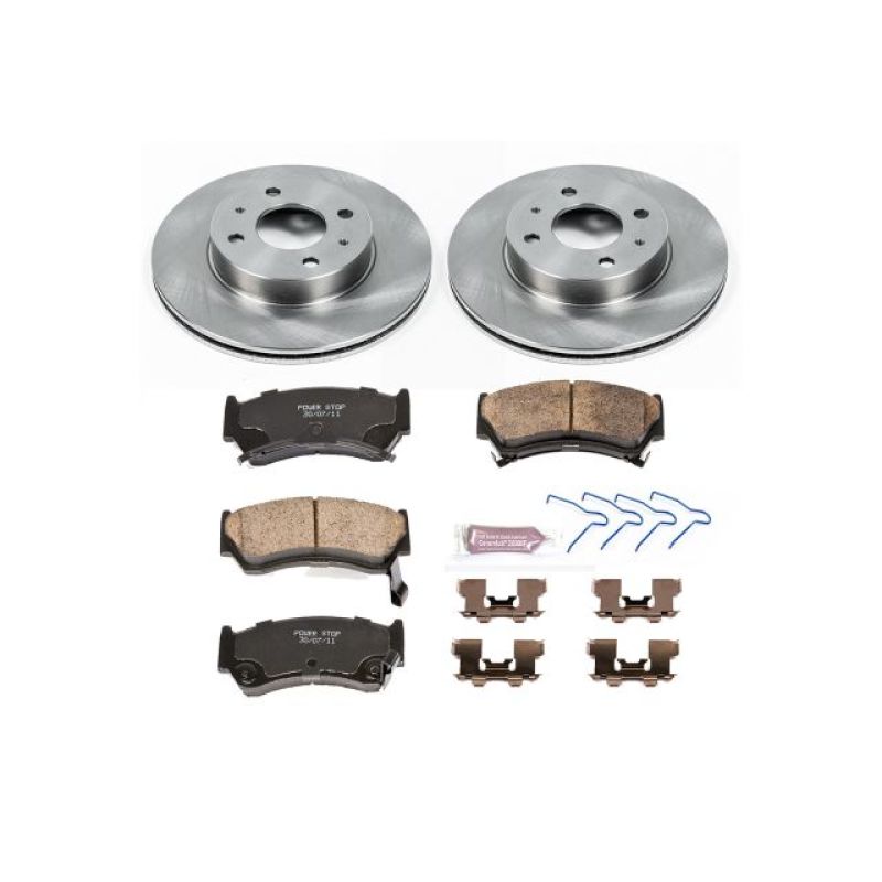 PowerStop Power Stop 95-98 Nissan 200SX Front Autospecialty Brake Kit - Brakes Rotors & Pads