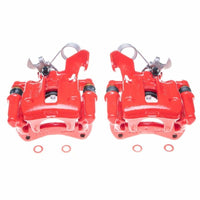 PowerStop Power Stop 96-01 Audi A4 Quattro Rear Red Calipers - Pair - Brakes Rotors & Pads