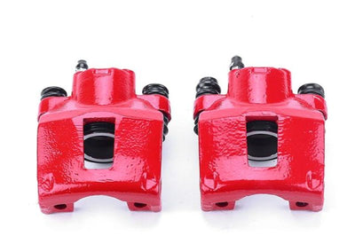 PowerStop Power Stop 96-02 Ford Crown Victoria Rear Red Calipers w/o Brackets - Pair - Brakes Rotors & Pads