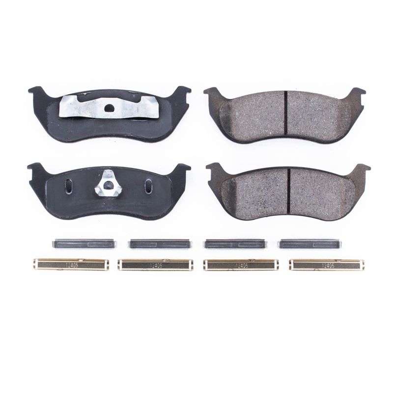 PowerStop Power Stop 96-02 Ford Crown Victoria Rear Z17 Evolution Ceramic Brake Pads w/Hardware - Brakes Rotors &