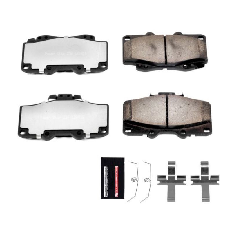 PowerStop Power Stop 96-02 Toyota 4Runner Front Z36 Truck & Tow Brake Pads w/Hardware - Brakes Rotors
