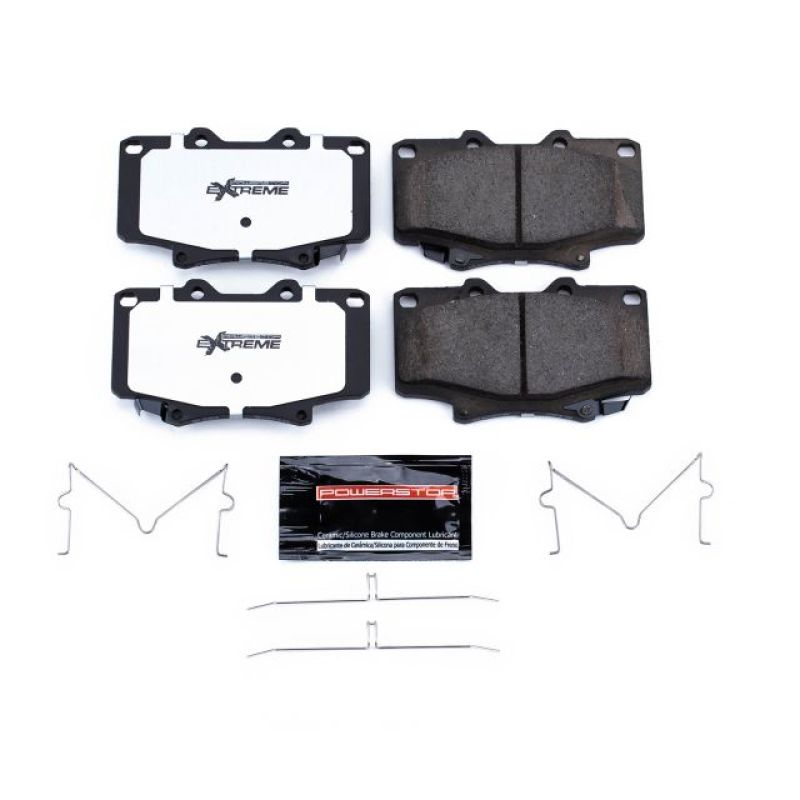 PowerStop Power Stop 96-97 Lexus LX450 Front Z36 Truck & Tow Brake Pads w/Hardware - Brakes Rotors