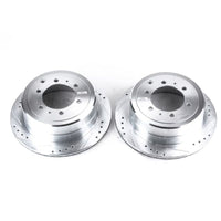 PowerStop Power Stop 96-97 Lexus LX450 Rear Evolution Drilled & Slotted Rotors - Pair - Brakes Pads