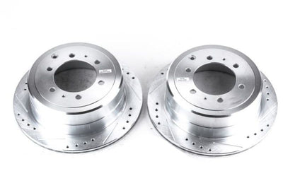 PowerStop Power Stop 96-97 Lexus LX450 Rear Evolution Drilled & Slotted Rotors - Pair - Brakes Pads