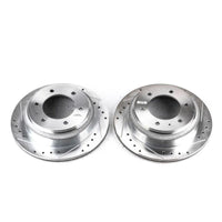 PowerStop Power Stop 96-99 Acura SLX Rear Evolution Drilled & Slotted Rotors - Pair - Brakes Pads