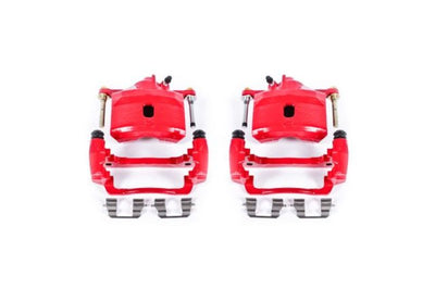 PowerStop Power Stop 97-00 Acura EL Front Red Calipers w/Brackets - Pair - Brakes Rotors & Pads