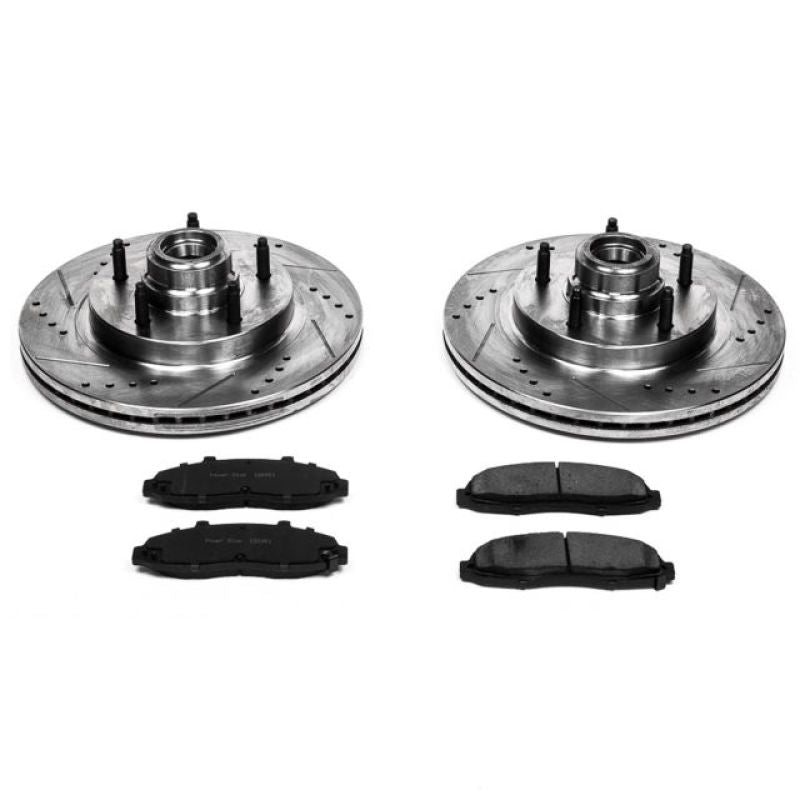 PowerStop Power Stop 97-00 Ford F-150 Front Z23 Evolution Sport Brake Kit - Brakes Rotors & Pads