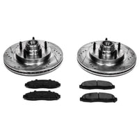 PowerStop Power Stop 97-00 Ford F-150 Front Z23 Evolution Sport Brake Kit - Brakes Rotors & Pads