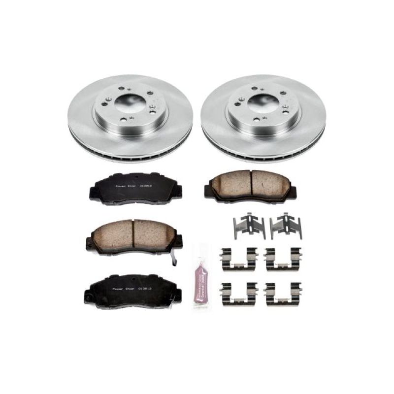 PowerStop Power Stop 97-01 Acura Integra Front Autospecialty Brake Kit - Brakes Rotors & Pads