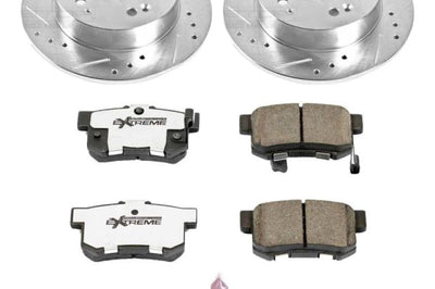 PowerStop Power Stop 97-01 Acura Integra Rear Z26 Street Warrior Brake Kit - Brakes Rotors & Pads