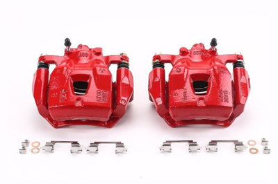 PowerStop Power Stop 97-01 Lexus ES300 Front Red Calipers w/Brackets - Pair - Brakes Rotors & Pads