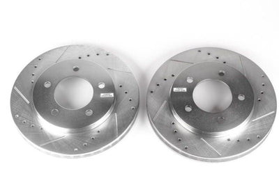 PowerStop Power Stop 97-02 Ford Expedition Front Evolution Drilled & Slotted Rotors - Pair - Brakes Pads