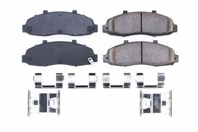 PowerStop Power Stop 97-03 Ford F-150 Front Z17 Evolution Ceramic Brake Pads w/Hardware - Brakes Rotors &