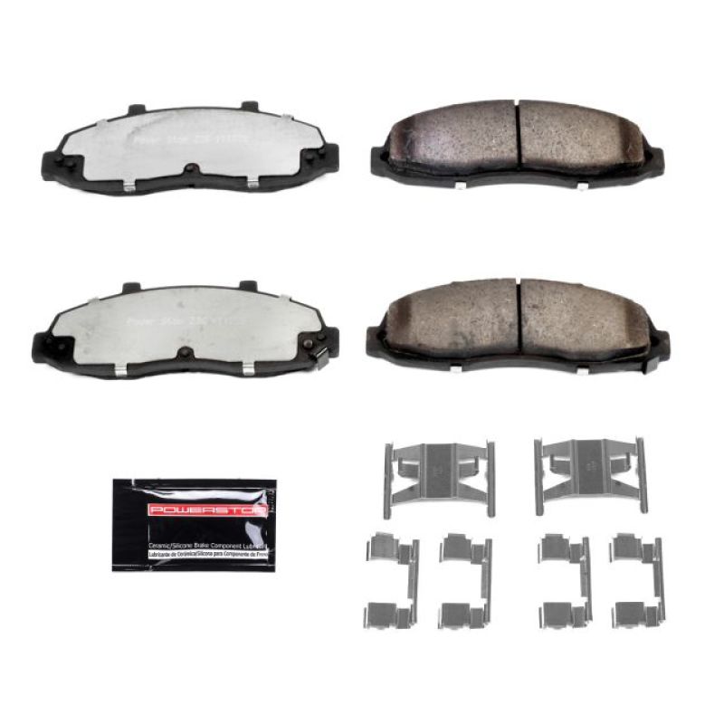PowerStop Power Stop 97-03 Ford F-150 Front Z36 Truck & Tow Brake Pads w/Hardware - Brakes Rotors