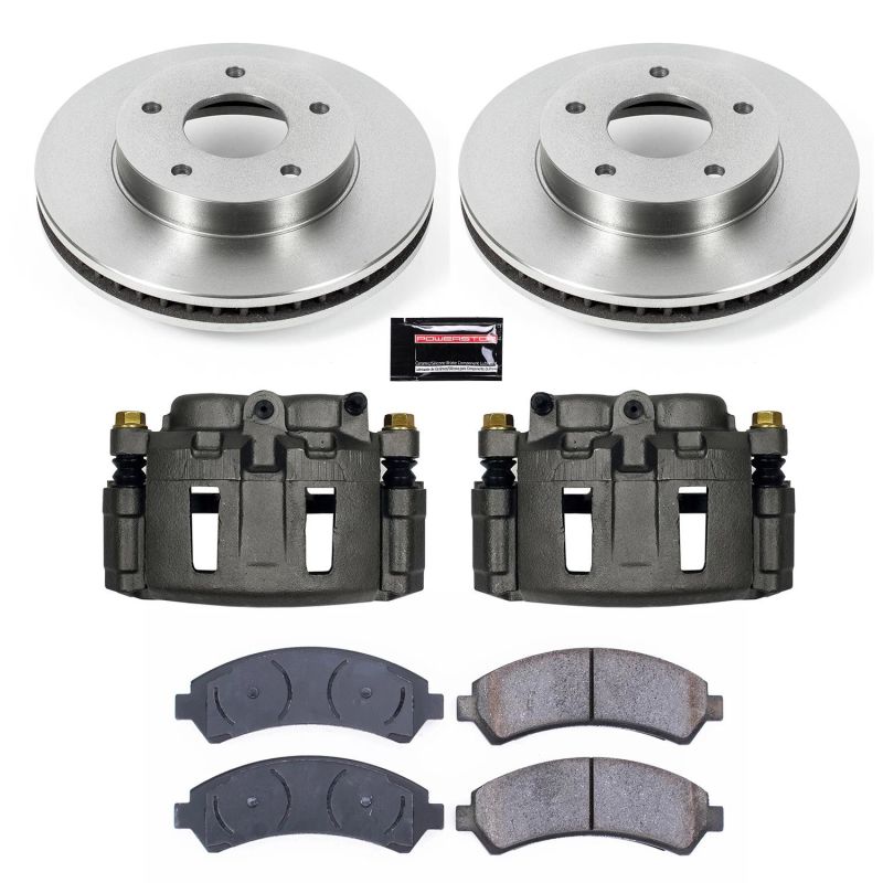 PowerStop Power Stop 97-05 Chevrolet Blazer Front Autospecialty Brake Kit w/Calipers - Brakes Rotors & Pads