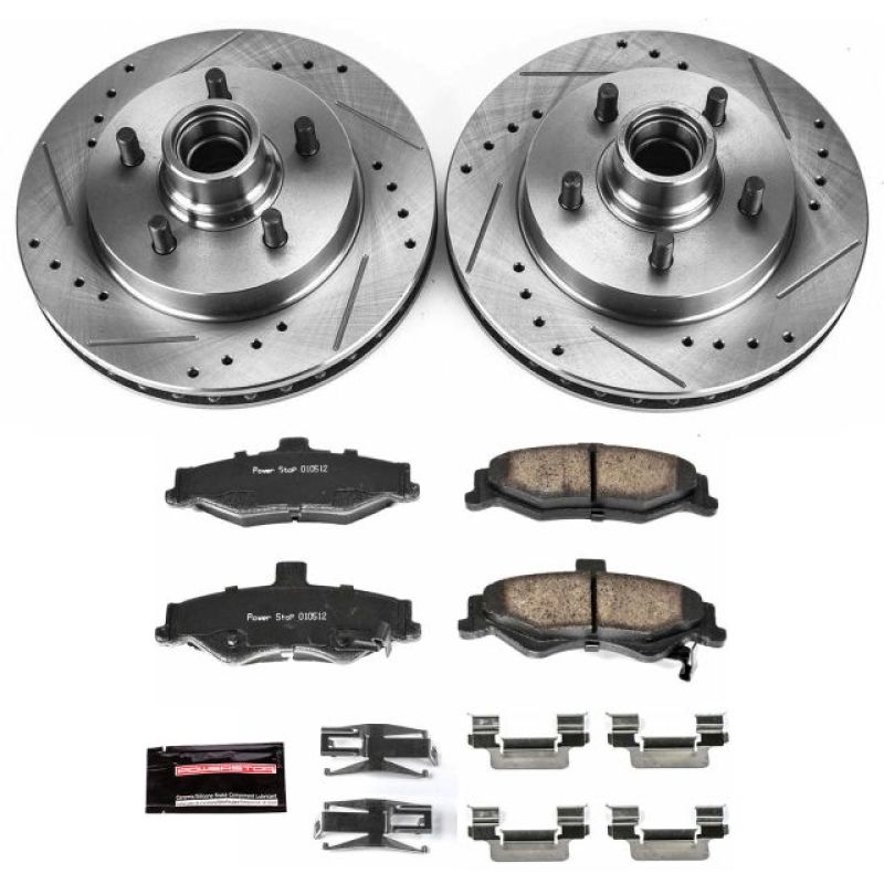 PowerStop Power Stop 98-02 Chevrolet Camaro Rear Z23 Evolution Sport Brake Kit - Brakes Rotors & Pads