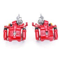 PowerStop Power Stop 98-02 Honda Accord Rear Red Calipers w/Brackets - Pair - Brakes Rotors & Pads