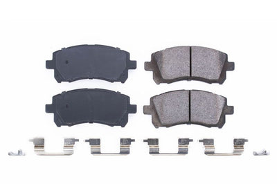 PowerStop Power Stop 98-02 Subaru Forester Front Z17 Evolution Ceramic Brake Pads w/Hardware - Brakes Rotors &