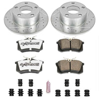 PowerStop Power Stop 98-04 Audi A6 Rear Z26 Street Warrior Brake Kit - Brakes Rotors & Pads