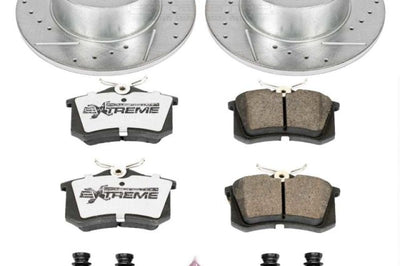 PowerStop Power Stop 98-04 Audi A6 Rear Z26 Street Warrior Brake Kit - Brakes Rotors & Pads