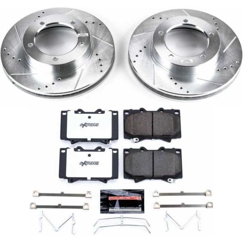 PowerStop Power Stop 98-07 Lexus LX470 Front Z36 Truck & Tow Brake Kit - Brakes Rotors Pads