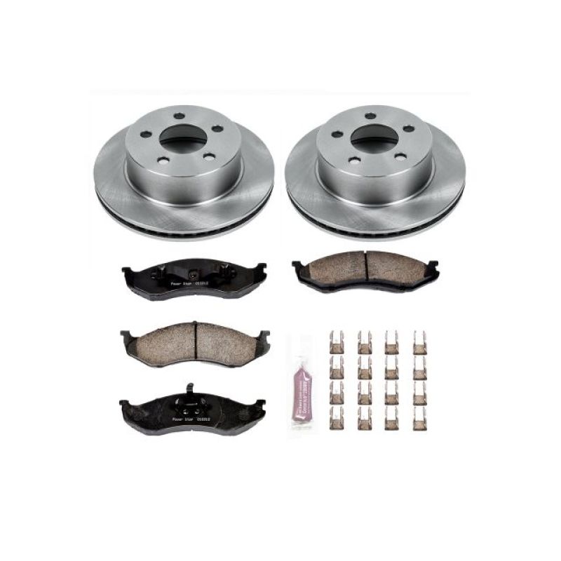 PowerStop Power Stop 99-01 Jeep Cherokee Front Autospecialty Brake Kit - Brakes Rotors & Pads