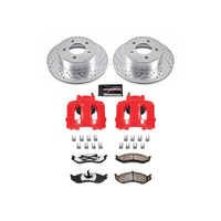 PowerStop Power Stop 99-01 Jeep Cherokee Front Z36 Truck & Tow Brake Kit w/Calipers - Brakes Rotors Pads