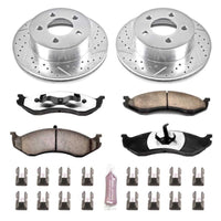 PowerStop Power Stop 99-01 Jeep Cherokee Front Z36 Truck & Tow Brake Kit - Brakes Rotors Pads