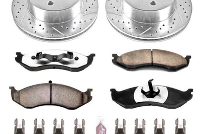 PowerStop Power Stop 99-01 Jeep Cherokee Front Z36 Truck & Tow Brake Kit - Brakes Rotors Pads
