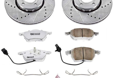 PowerStop Power Stop 99-04 Audi A4 Front Z26 Street Warrior Brake Kit - Brakes Rotors & Pads