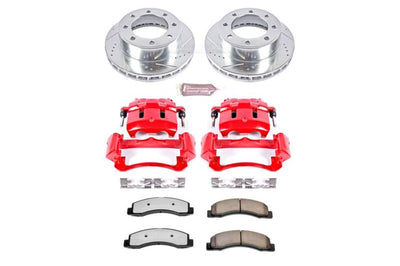 PowerStop Power Stop 99-04 Ford F-350 Super Duty Front Z36 Truck & Tow Kit w/Cals - Brakes Rotors Pads