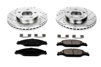 PowerStop Power Stop 99-04 Ford Mustang Front Z23 Evolution Sport Brake Kit - Brakes Rotors & Pads