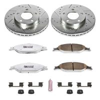 PowerStop Power Stop 99-04 Ford Mustang Front Z26 Street Warrior Brake Kit - Brakes Rotors & Pads