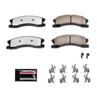 PowerStop Power Stop 99-04 Jeep Grand Cherokee Front Z36 Truck & Tow Brake Pads w/Hardware - Brakes Rotors