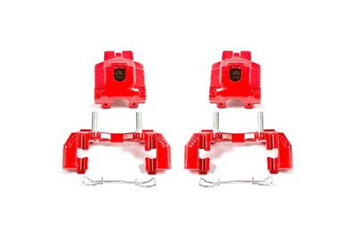 PowerStop Power Stop 99-04 Jeep Grand Cherokee Rear Red Calipers w/Brackets - Pair - Brakes Rotors & Pads