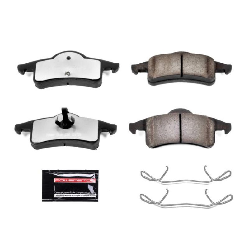 PowerStop Power Stop 99-04 Jeep Grand Cherokee Rear Z36 Truck & Tow Brake Pads w/Hardware - Brakes Rotors