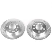 PowerStop Power Stop 99-06 Audi TT Rear Evolution Drilled & Slotted Rotors - Pair - Brakes Pads