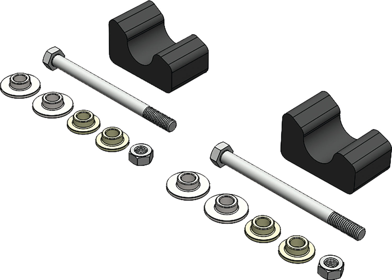 SLYDOG Pr /Sly Dog Mount Kit A/C Hcr /10mm - Skis/Carbides/Runners