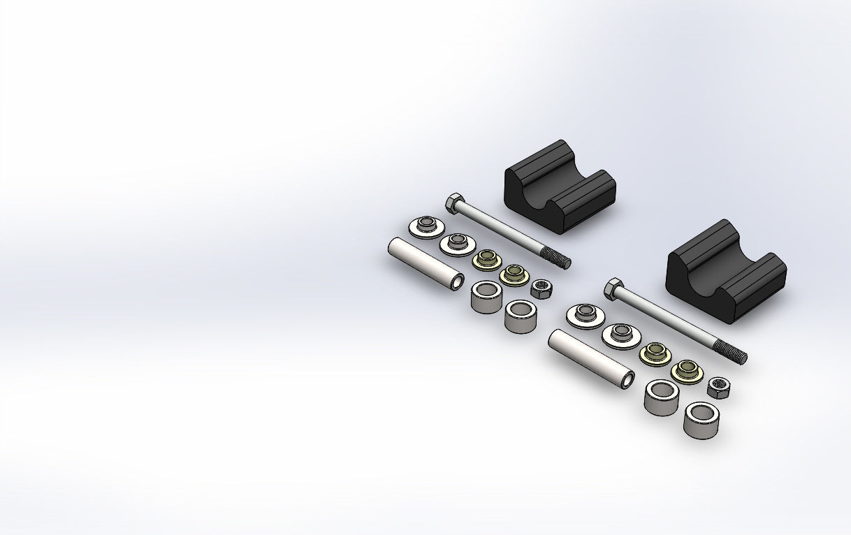 SLYDOG Pr /Sly Dog Mount Kit Yam Phzr / Nytro 10mm - Skis/Carbides/Runners